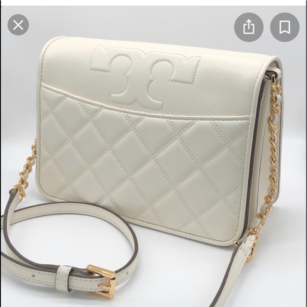 Tory Burch cream or ivory crossbody